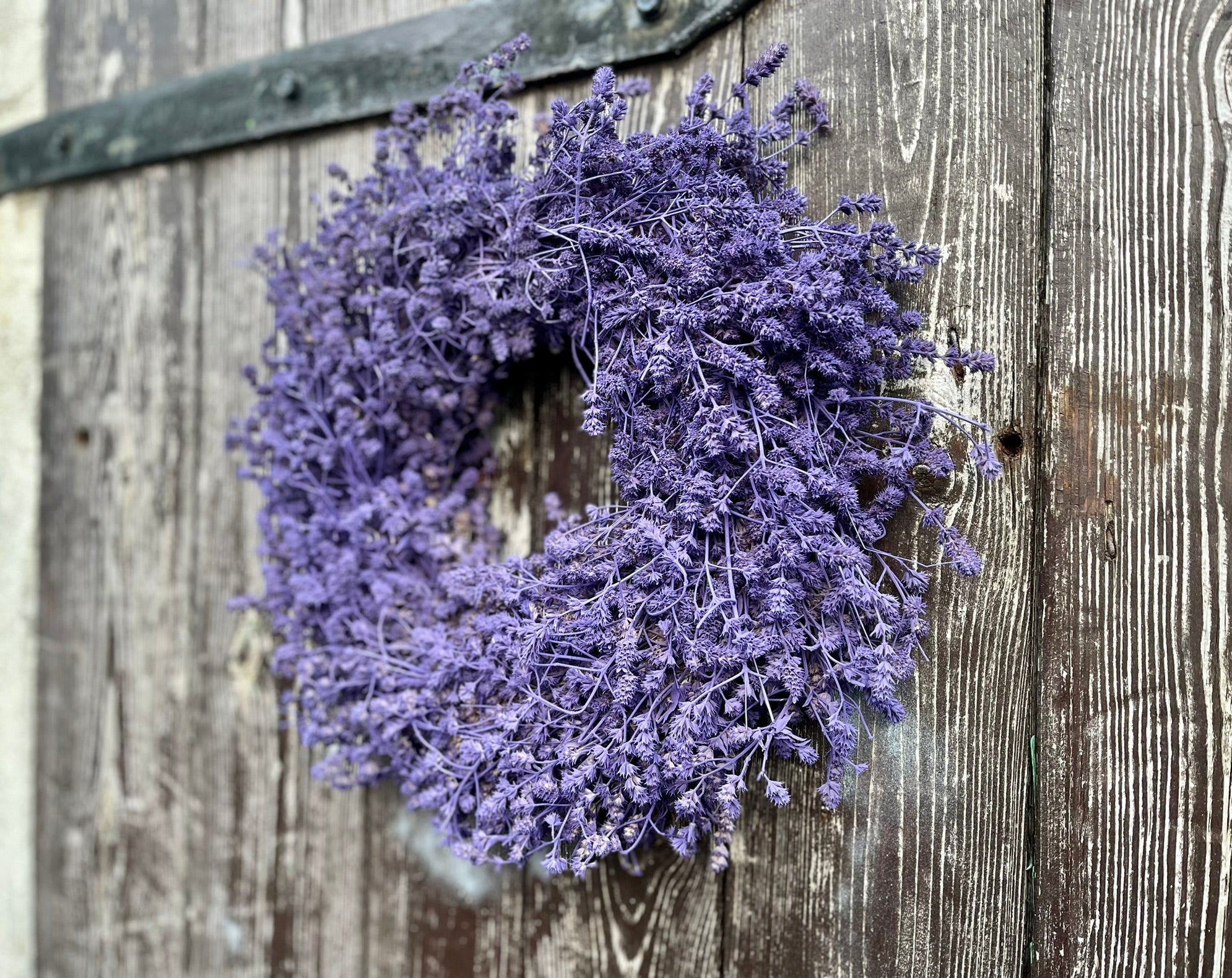 Lavendel Kranz in lila, für Tür und Wand ca.  35 cm Durchmesser