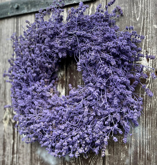 Lavendel Kranz in lila, für Tür und Wand ca.  35 cm Durchmesser