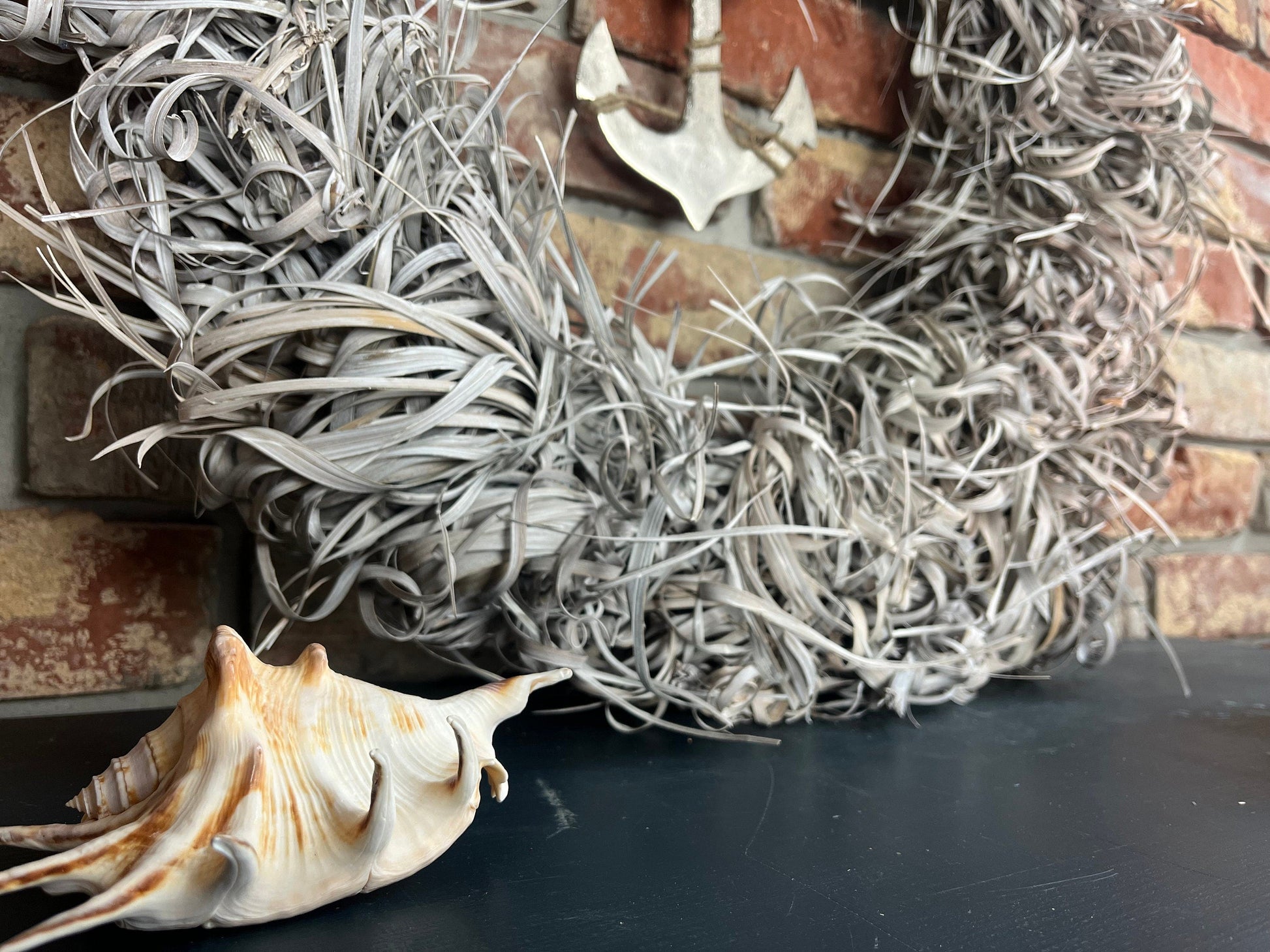 Kranz Wandkranz aus Seegras 60 cm Durchmesser OPTIONAL mit 'Alu Guss Anker Kranzshop 