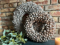 Bild in Galerie-Betrachter laden, Shabby-natur Kranz / Türkranz / Wandkranz mit Coco-Früchten 40/55 cm Durchmesser
